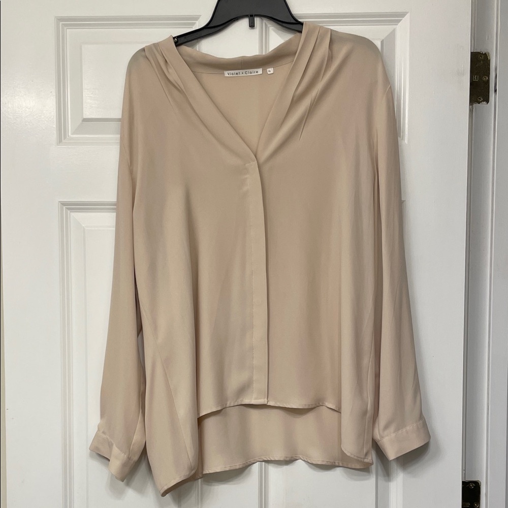 Violet & Claire Cream Blouse